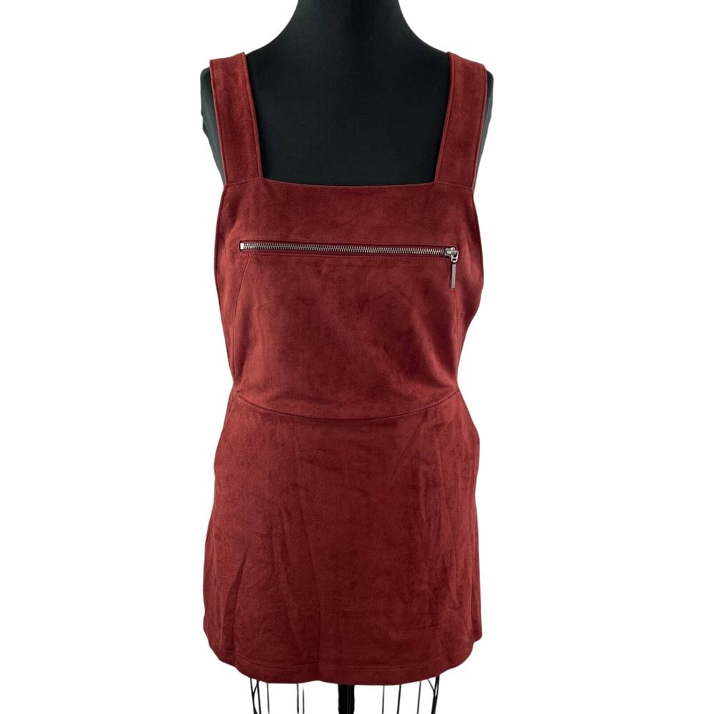 NWT Dolce Vita Vintage Red Sleeveless Square Neck Velour Mini Ryder Dress S